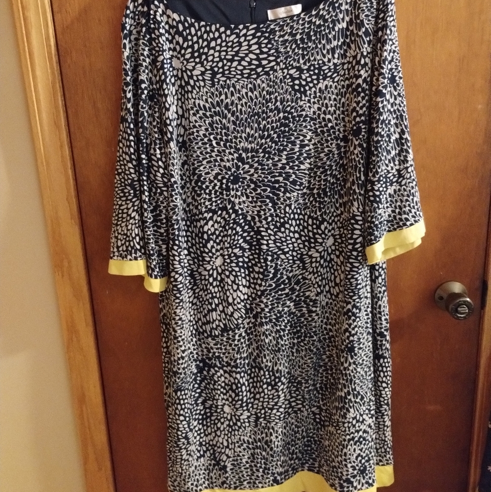 PLUS SIZE 18W OFFICE DRESS CJ BANKS 1x 2x LINED STRETCHY